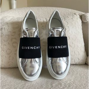 Givenchy City Court Metallic Leather Sneakers
